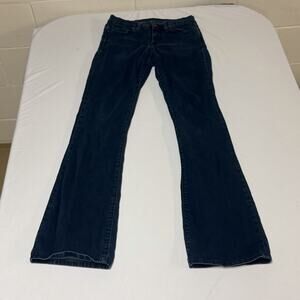 Calvin Klein Modern Boot Cut Jeans Size W27 L22 Dark Wash Stretch Slimming